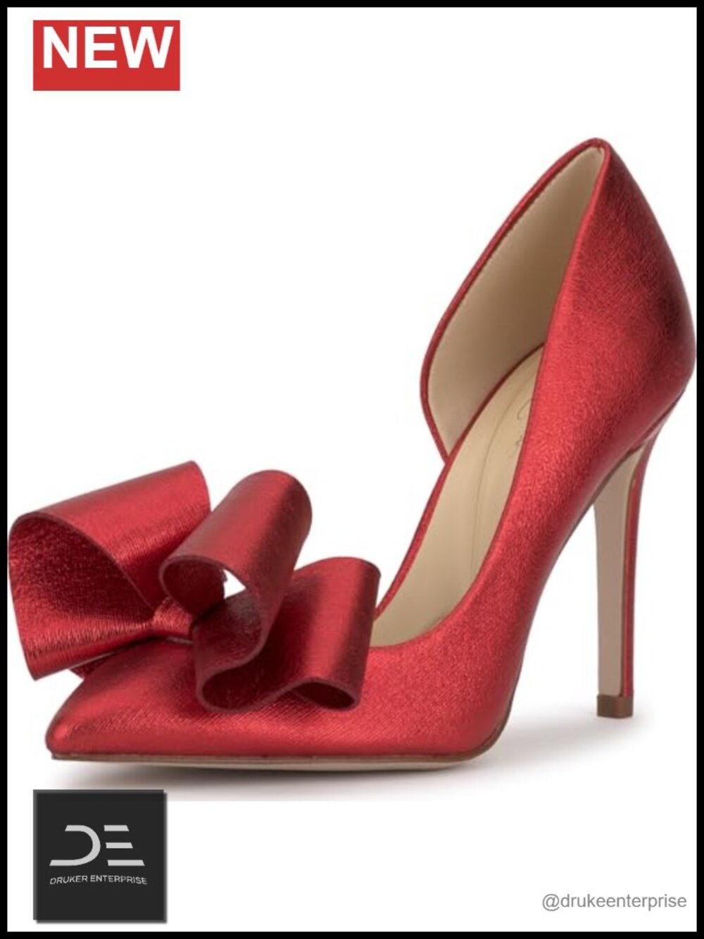 Faux Leather Stiletto Heel Pointed Toe Pump 3.9"